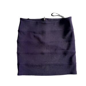 Millau LF stores dark purple bandage mini skirt xs